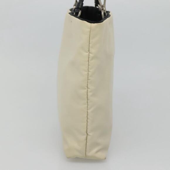 PRADA Hand Bag Nylon White Silver - Picture 5 of 12